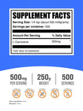 Bulksupplements L-Carnosine, poudre – soutien général pour énergie et récupération.