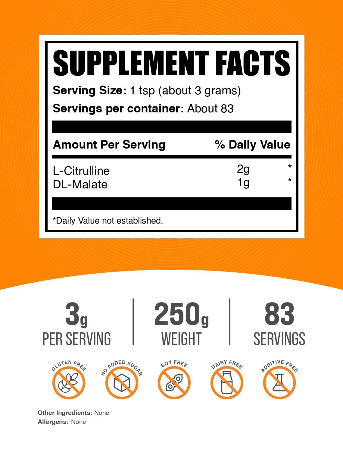 Doseur inclus avec BulkSupplements L-Citrulline Malate 2:1, préparation sportive facilitée.