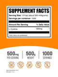 BulkSupplements L-Cystine Poudre dans un shaker pour mélange boisson pratique.