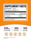 Capsules L-théanine 200 mg en détail, focus sur la formulation.