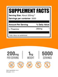 Bulksupplements L-Theanine poudre - doseur intégré pour une prise précise et pratique.