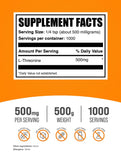 BulkSupplements L-thréonine en poudre avec doseur, facile à intégrer dans vos boissons.
