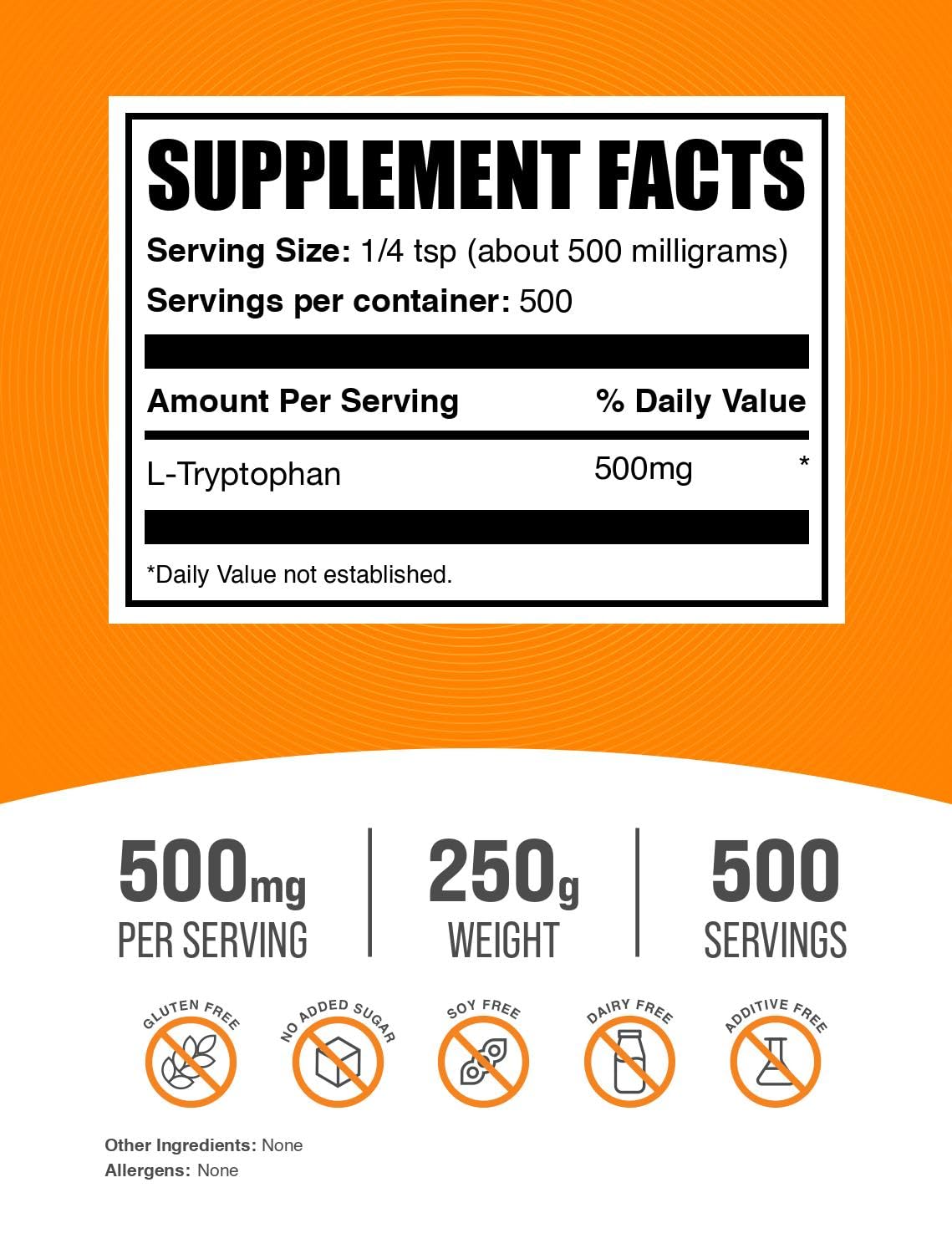 BulkSupplements L-Tryptophane, doseuse: mesure précise pour mélanges personnalisés