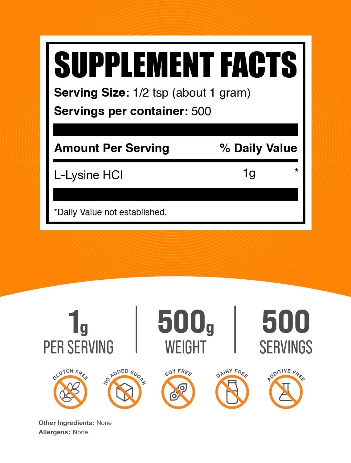 Doseur inclus avec la poudre de L-Lysine facilitant le dosage précis