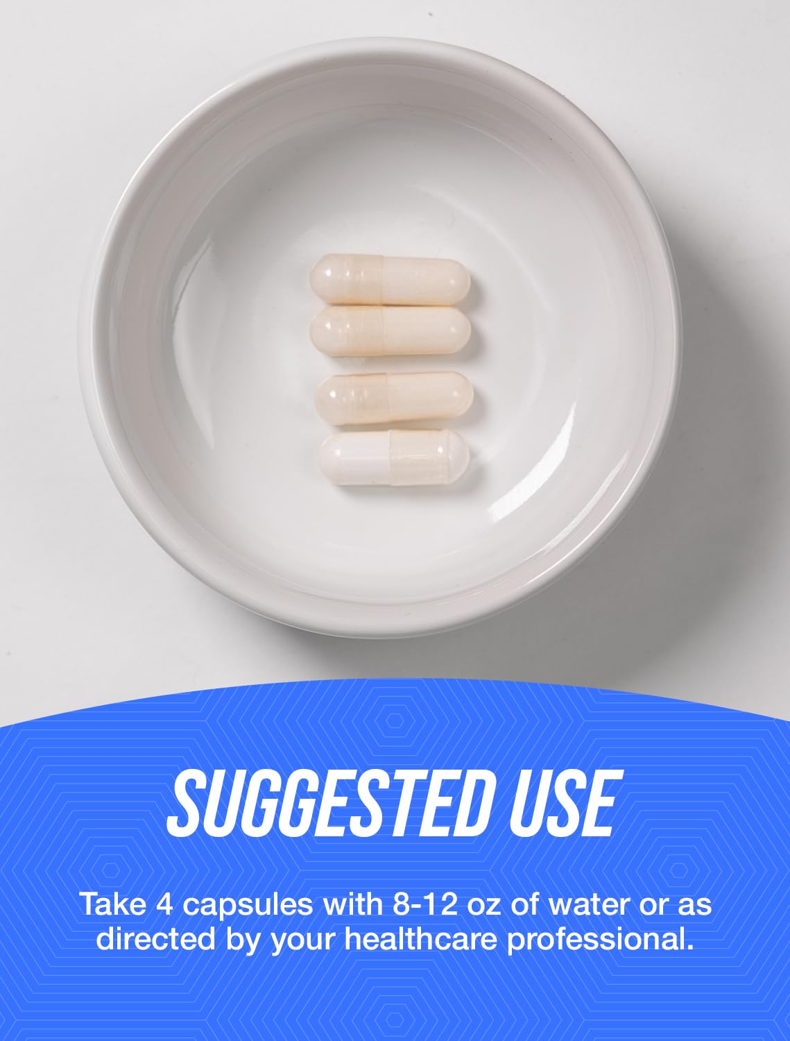 Bulksupplements Magnésium Glycinate Capsules, prise quotidienne facile dans la routine matinale.
