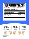 NAD Poudre BulkSupplements avec doseur inclus pour doser facilement