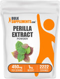 BulkSupplements Perilla Extrait en Poudre – pot montrant une texture poudreuse naturelle pour usage quotidien.