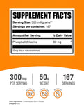 Bulksupplements Phosphatidylserine poudre cuillère-dose, facilité d’intégration dans la routine.