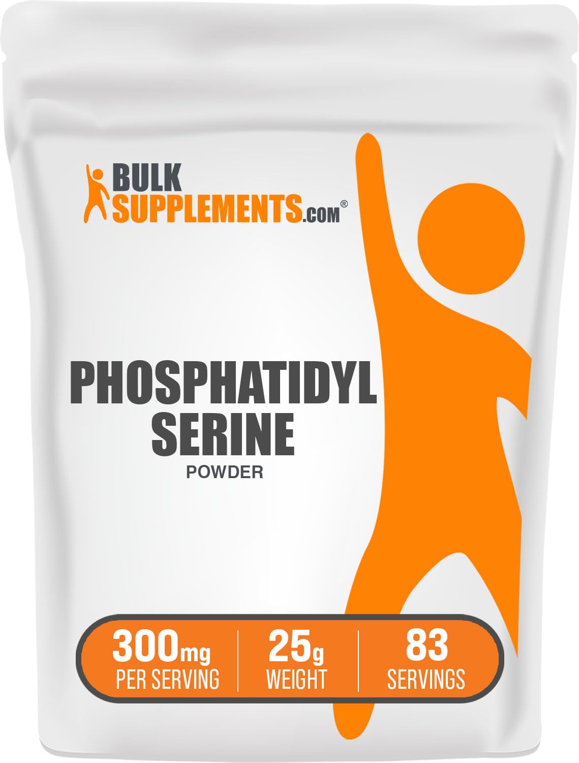 BulkSupplements Poudre de phosphatidylsérine – dose facile pour votre routine quotidienne.