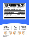 Poudre B5 BulkSupplements avec doseur, facilité d'utilisation.