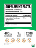 BulkSupplements Poudre de betterave - cuillère-doseur facilitant le mélange.