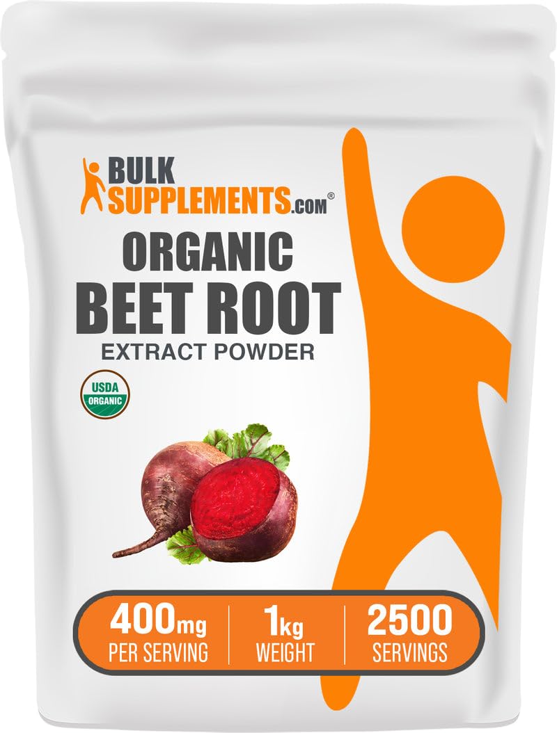 BulkSupplements Poudre de betterave - emballage pratique pour un dosage quotidien.
