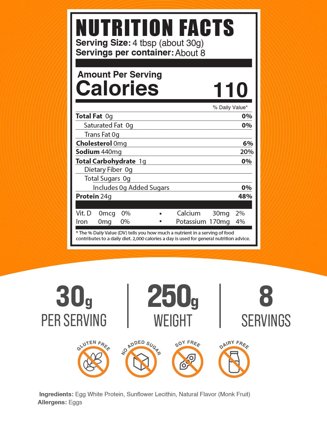 Bulksupplements poudre-blanc-oeuf-cuillere-doseuse: dose précise pour vos shakes