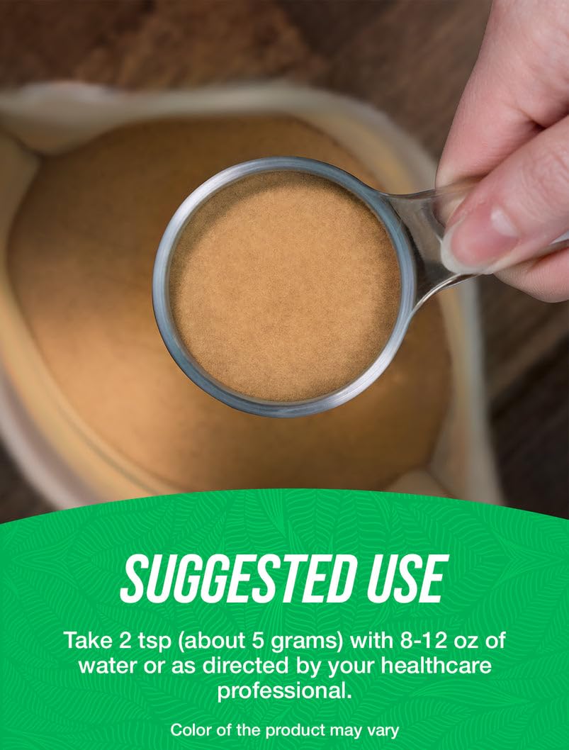 Dose simple avec la cuillère BulkSupplements Poudre d’Argousier.