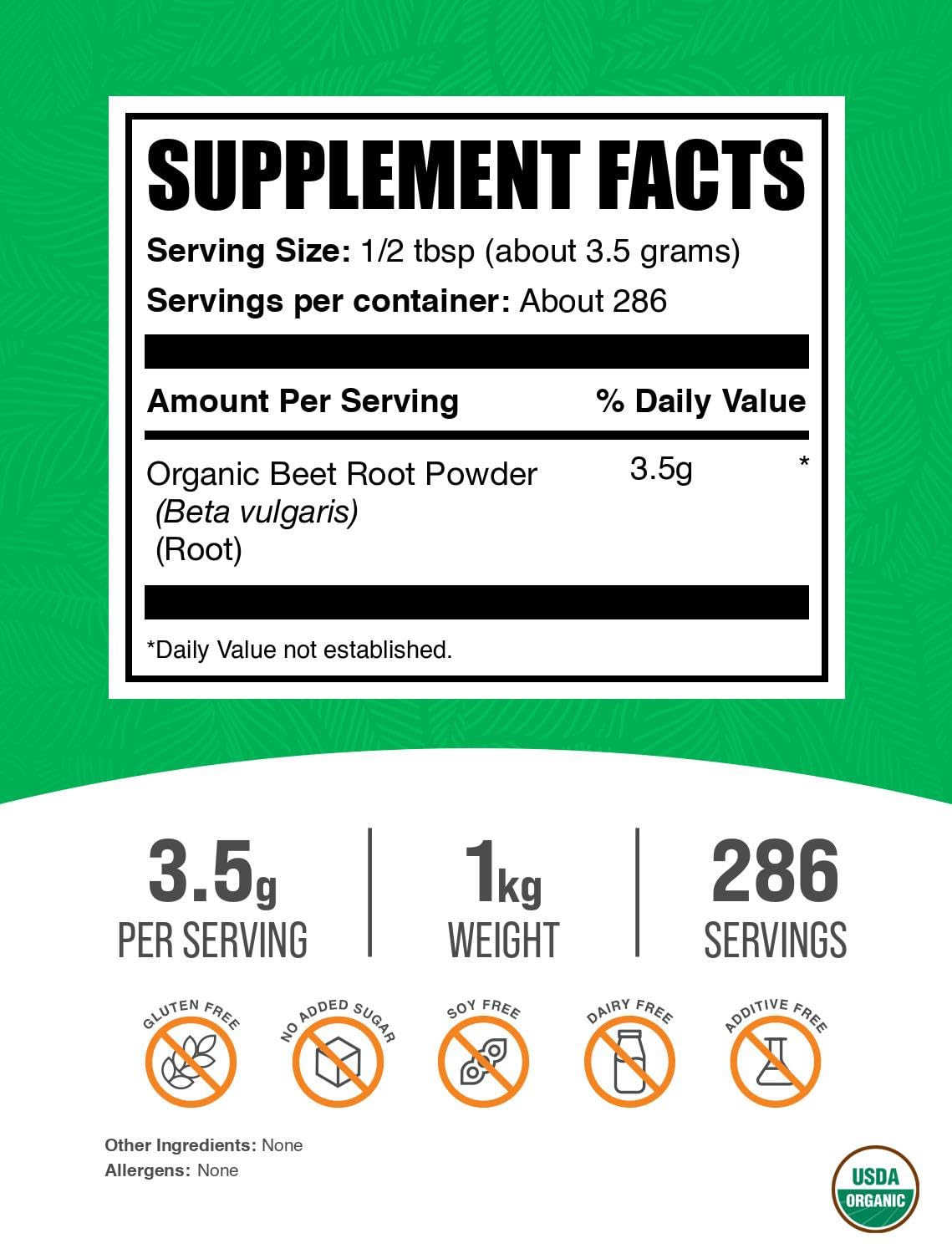 BulkSupplements Poudre de betterave bio avec cuillère-doseuse, intégration facile à votre routine.