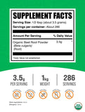 BulkSupplements Poudre de betterave bio avec cuillère-doseuse, intégration facile à votre routine.