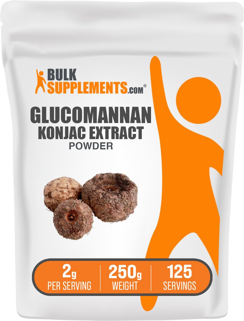 BulkSupplements glucomannane konjac racine: texture naturelle et apport pratique.
