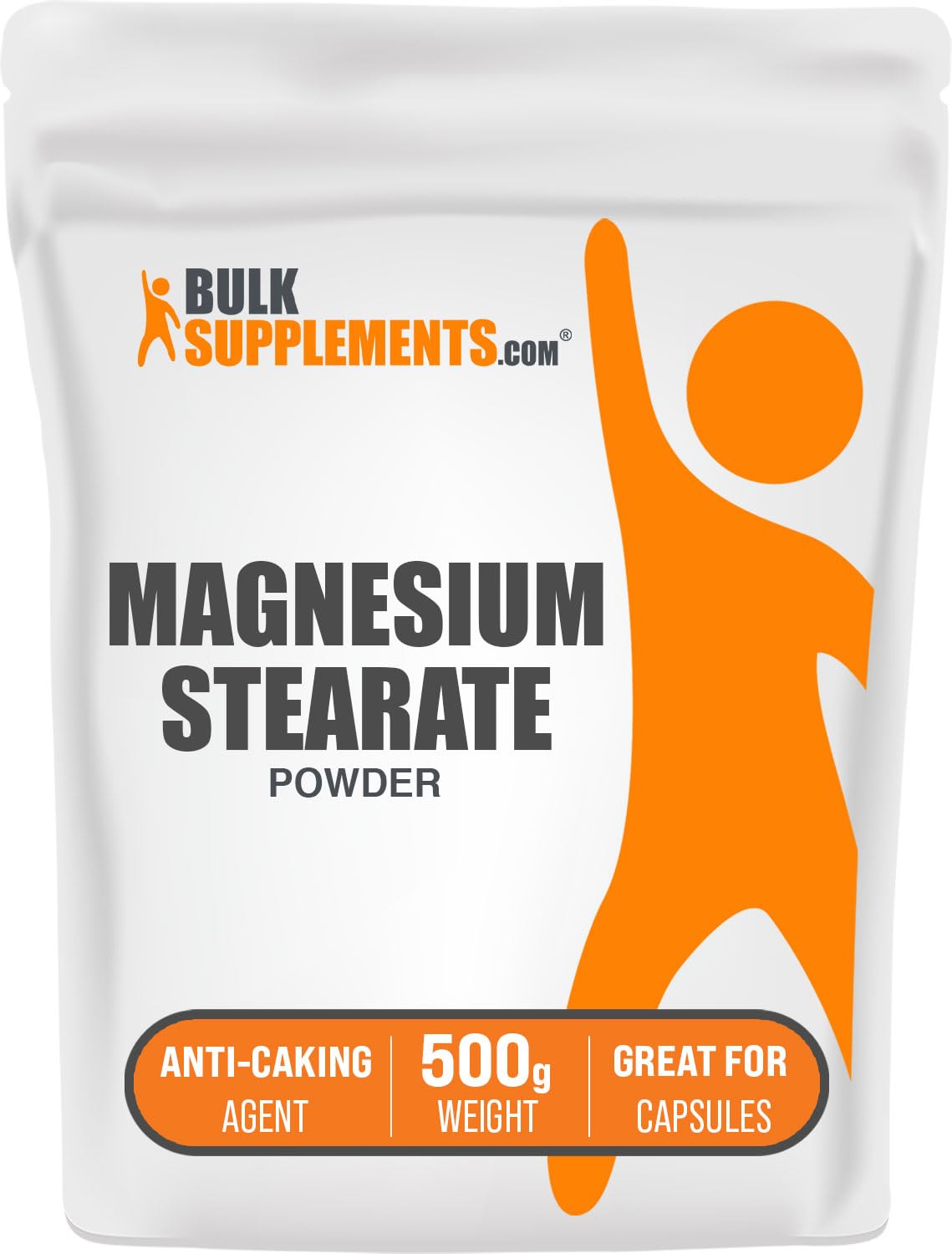 BulkSupplements Poudre-stearate-magnésium illustration montrant texture légère et fluide