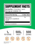 BulkSupplements Poudre de résvératrol – emballage pratique pour routine quotidienne