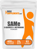 SAM-e Bulksupplements, flacon poudre prêt à être ajouté au smoothie, pratique.