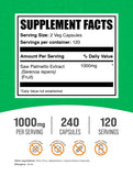 Capsules BulkSupplements de Serenoa repens faciles à prendre au quotidien.