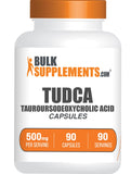 Bulksupplements TUDCA gélules dans une bouteille, pratique pour une prise quotidienne.