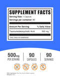 Bulksupplements TUDCA affiche clairement les informations pour la traçabilité.
