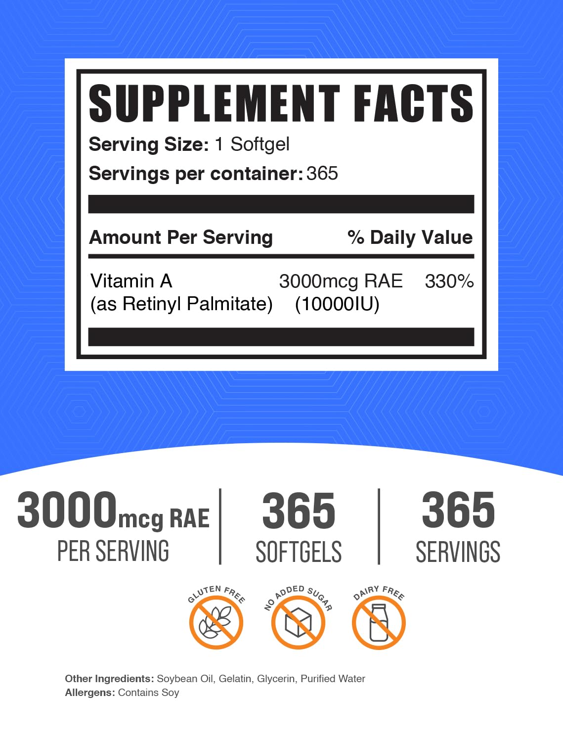 BulkSupplements vitamine A softgel : prise facile au petit-déjeuner