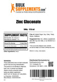 BulkSupplements Zinc Gluconate poudre — Usage quotidien possible pour nourrir votre routine.