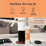 Bulletproof Brain Octane C8 MCT Oil, ajouté à smoothie pour concentration.