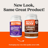 Poudre Bulletproof Chocolat Collagene MCT dans une tasse chaude, idéal petit-déjeuner.