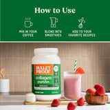 Bulletproof Collagen Peptides se dissolvent facilement dans eau chaude ou froide, préparation rapide.