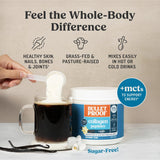 Bulletproof Collagène Vanille MCT avec doseur pour préparer votre boisson.