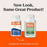 Bulletproof glutathion liposomale – étiquette affichant immunité et absorption optimisée.