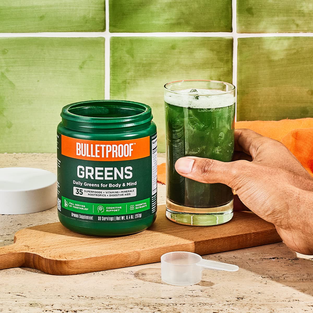 Bulletproof Greens: enzymes digestives améliorant l'absorption des nutriments