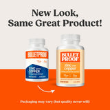 Capsules Bulletproof Zinc avec Cuivre, faciles à prendre au quotidien.