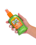 Formule sans oxybenzone offrant protection solaire et moustiques repoussants.