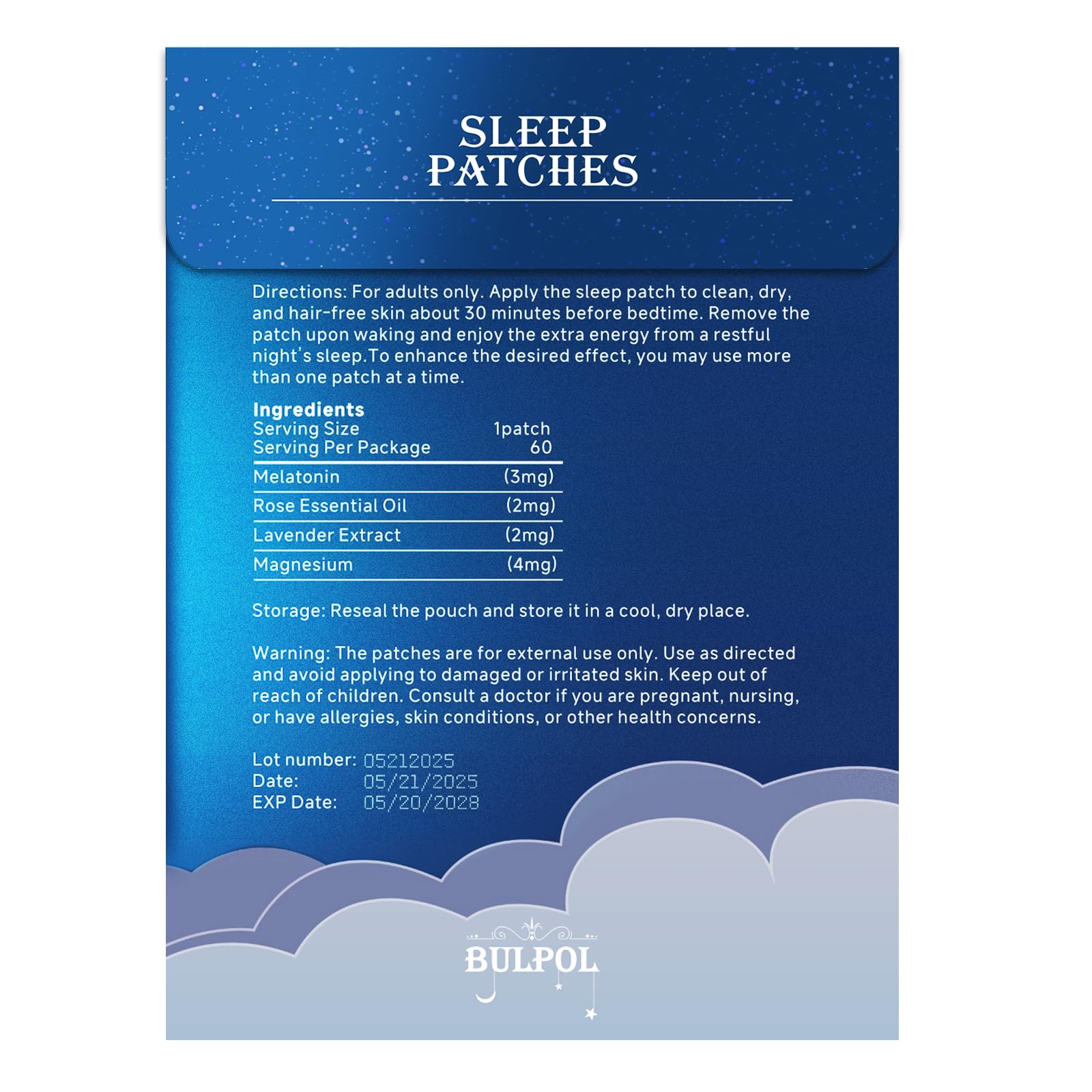 Bulpol patch-sommeil chambre-calme: ambiance propice au repos.