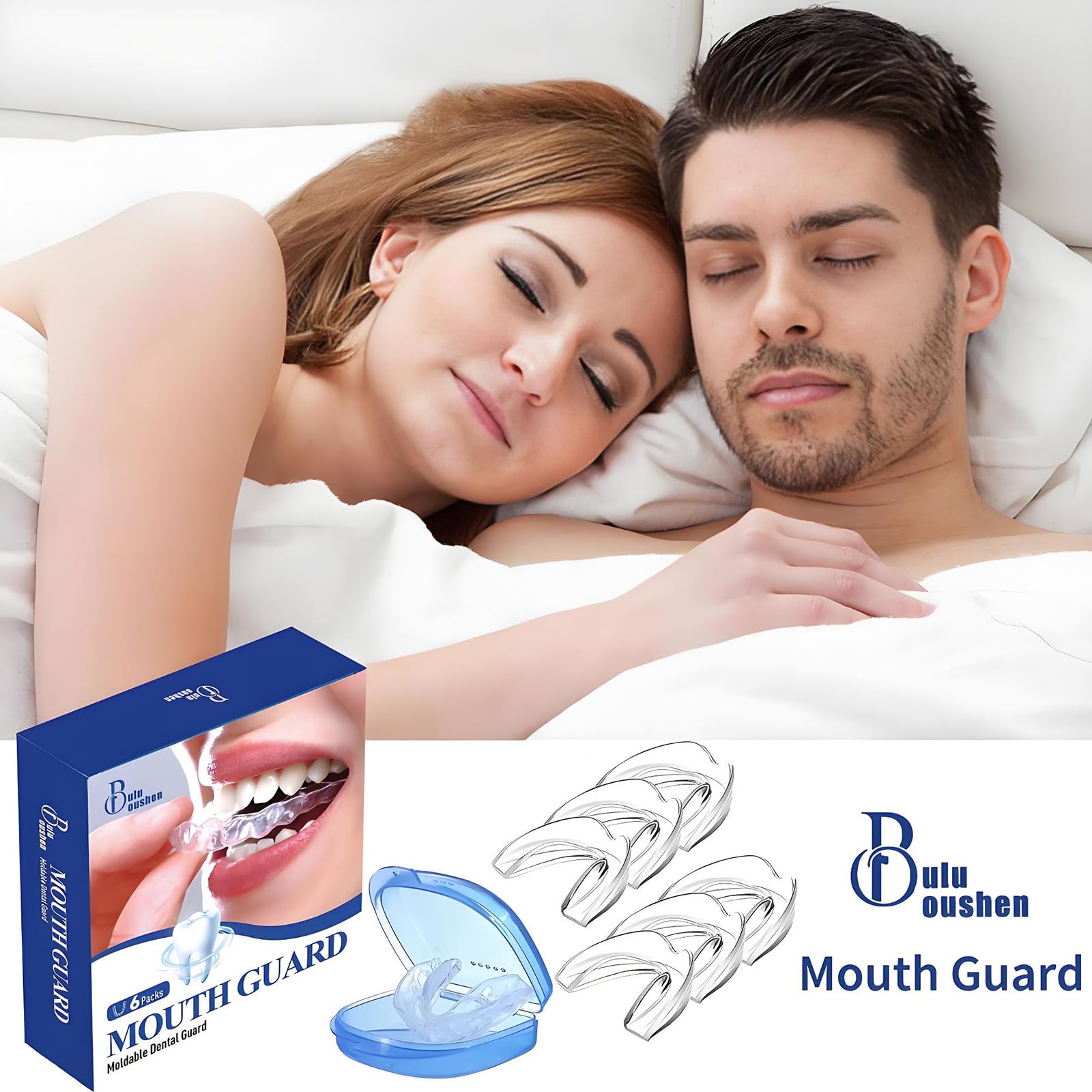 buluoushen garde-dents nuit étui séparé et entretien simple.