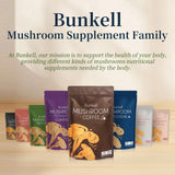 Boisson chaude Bunkell Ashwagandha – combinaison champignons et ashwagandha.