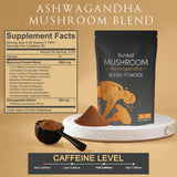 Poudre fine Bunkell Ashwagandha prête à être ajoutée dans thé ou café quotidien.