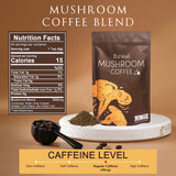 Café Bunkell champignons Reishi en poudre pour détente et équilibre mental.