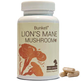 Bunkell Crinière de Lion : capsules en bouteille, soutien potentiel à la concentration.