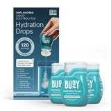 Buoy gouttes électrolytiques dans la bouteille, hydratation pratique.