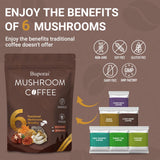 Buporai Café Champignons – polypore queue-de-dinde pour un soutien digestif potentiel.