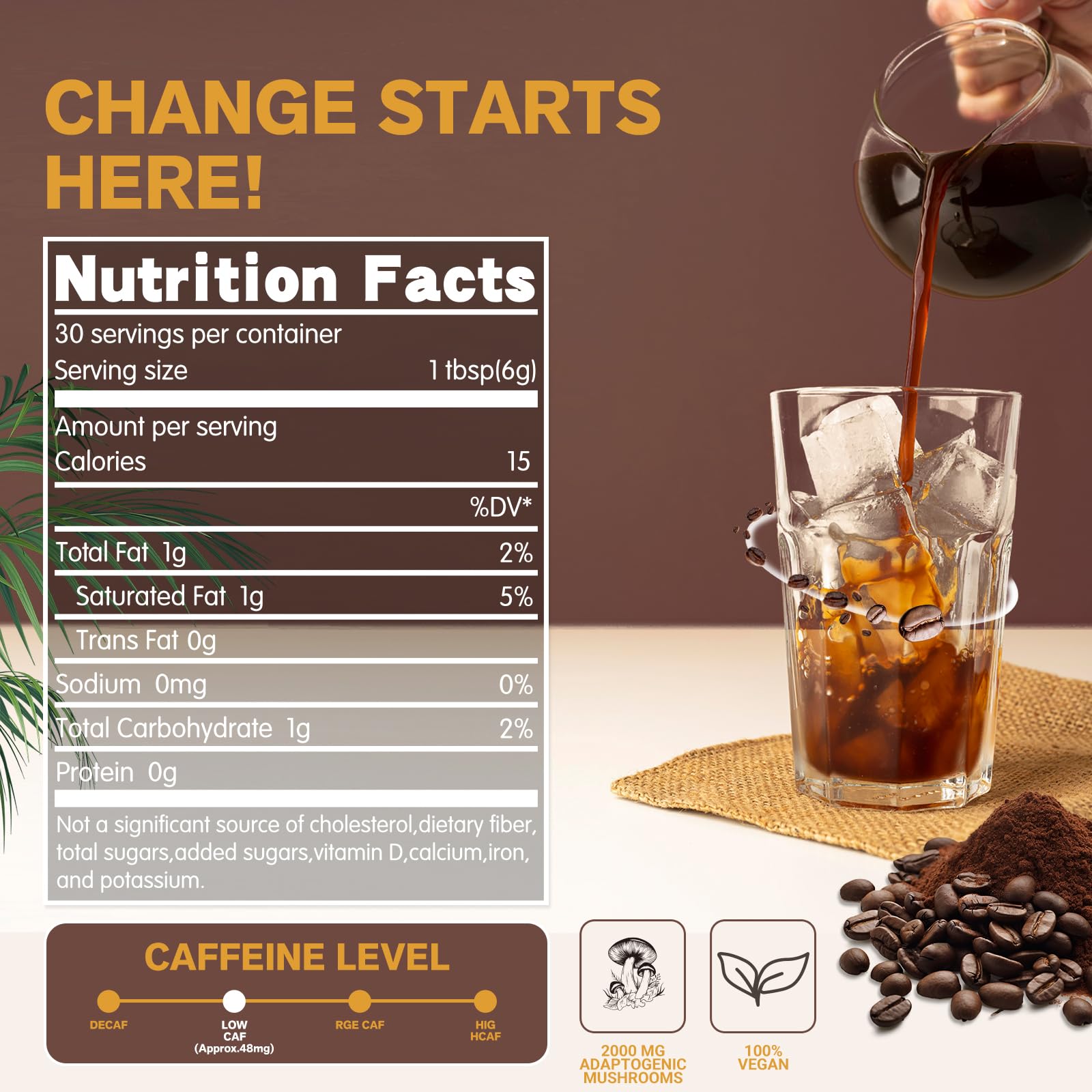 Buporai Café Champignons – tasse prête à boire, arôme riche et réconfortant.