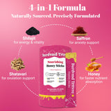 Goût fraise naturel du Shilajit Burdvmd Trttvre, concentration douce et agréable.