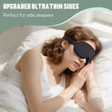 Burfocus masque confort nuageux en mousse mémoire respirante pour nuits calmes