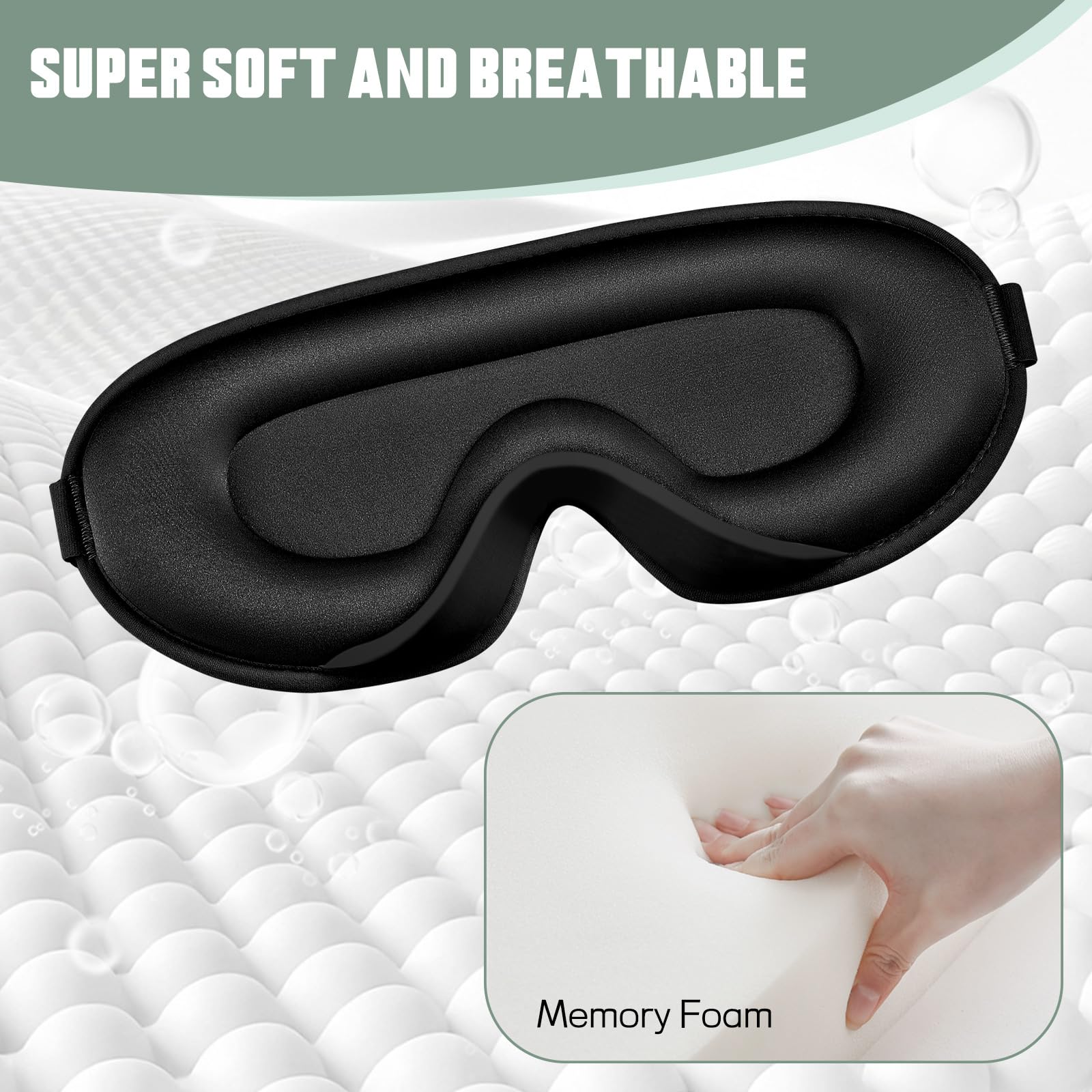 Burfocus masque pratique pour voyage et sieste, utile en déplacement