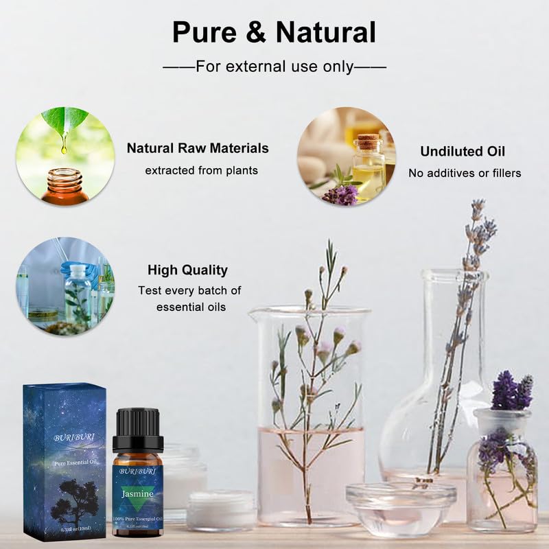 Diffuseur BURIBURI huile jasmin pour ambiance apaisante